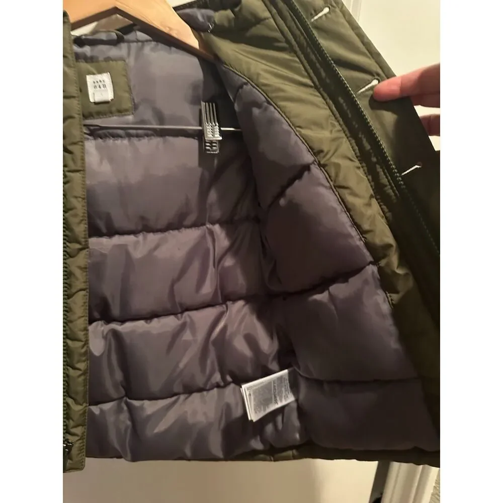 Baby Gap Green Unisex ToddlerPuffer Jacket with Hood Size 3